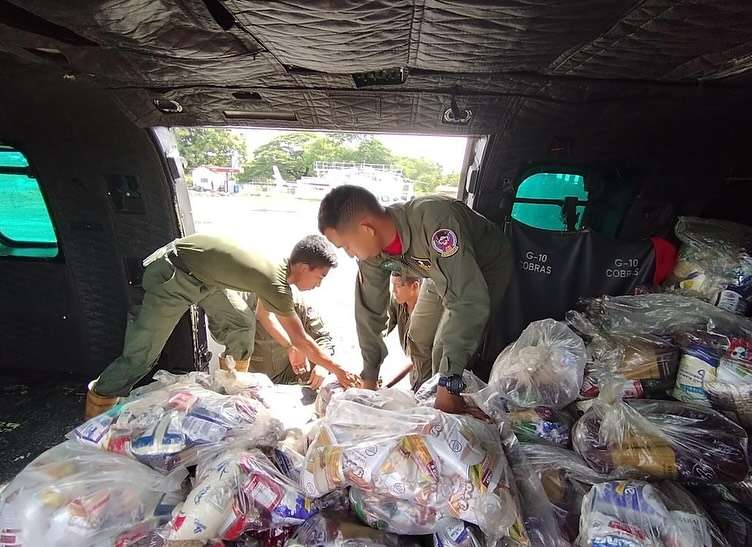 Fanb traslada alimentos y medicinas para atender la emergencia en el estado Barinas