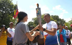 Fuego Patrio de los Juegos Deportivos Nacionales llegó al estado Aragua