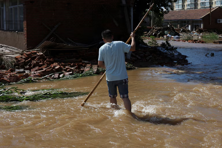 Las intensas lluvias en el norte de China ya dejaron más 30 muertos