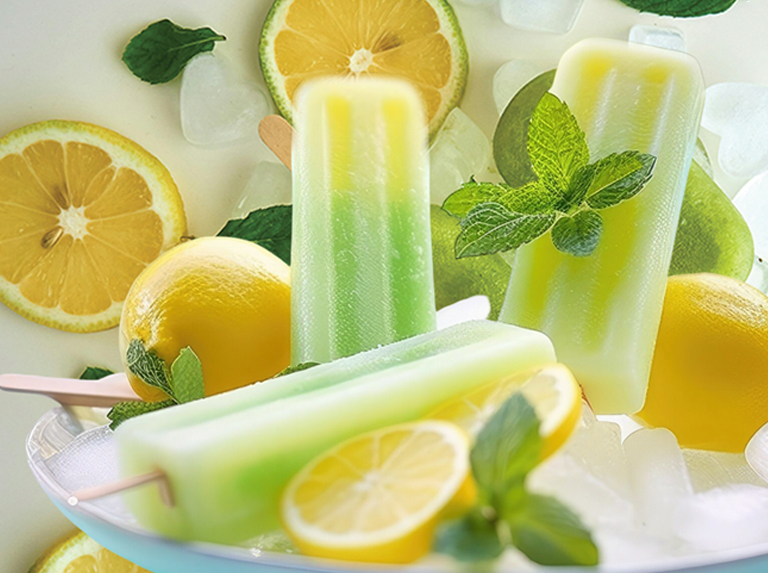 Polos de leche condensada y limón