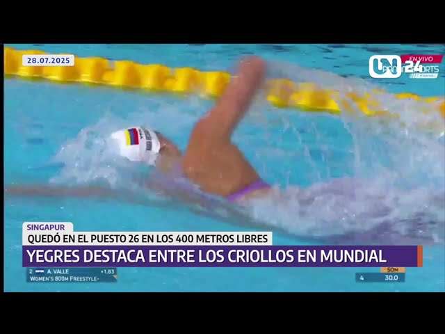 Yegres destaca entre los criollos en el Mundial de Singapur