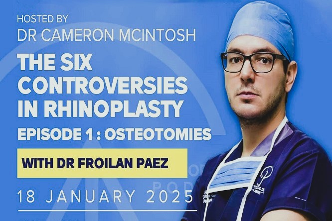 Froilán Páez arrancó 2025 como invitado de lujo en ‘The Rhinoplasty Podcast’ - FOTO