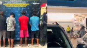 Detienen a jóvenes tras viralizar en las redes agresión a un PNB en una famosa cadena de farmacias en Guarenas