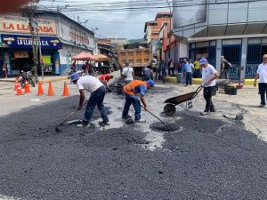 Inicia plan de bacheo en Guarenas
