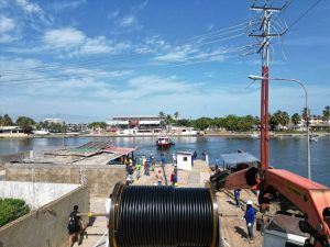 Inició sustitución de cable submarino en canal marítimo de Puerto la Cruz