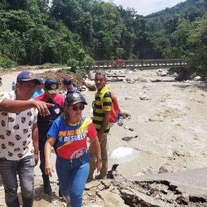 Inspeccionan puente sobre el río Azul en Calderas tras lluvias en Barinas