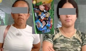 Detienen a dos venezolanas por robar alimentos y otros productos en una tienda en México
