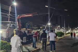 Obras de electrificación impactan 6 avenidas en San Juan de los Morros