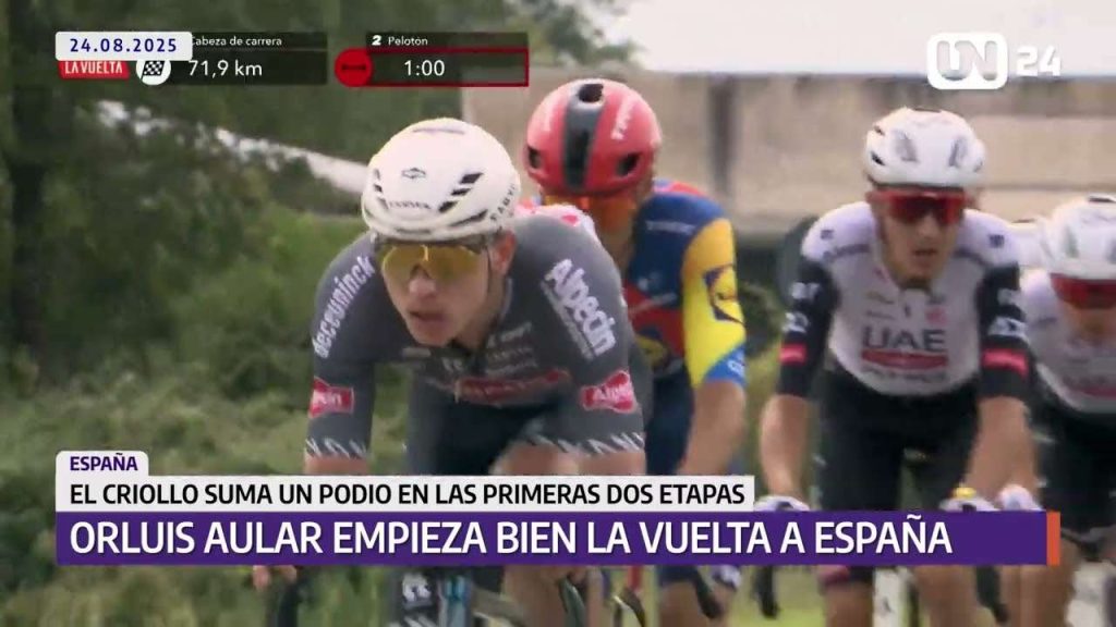 Orluis Aular completa un buen inicio en la Vuelta a España