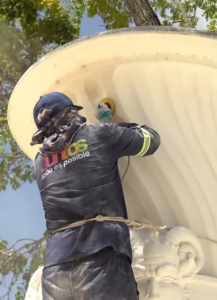 Refaccionan espacios del Paseo Los Próceres