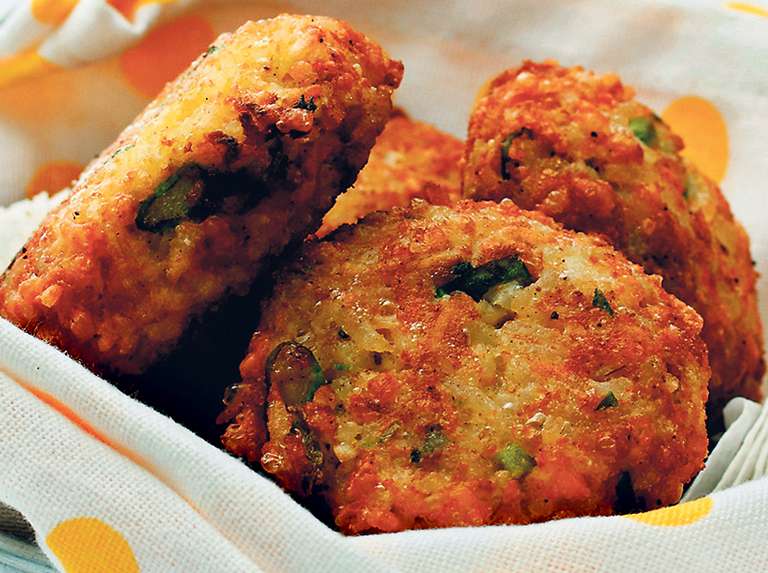 Tortitas de arroz y vegetales