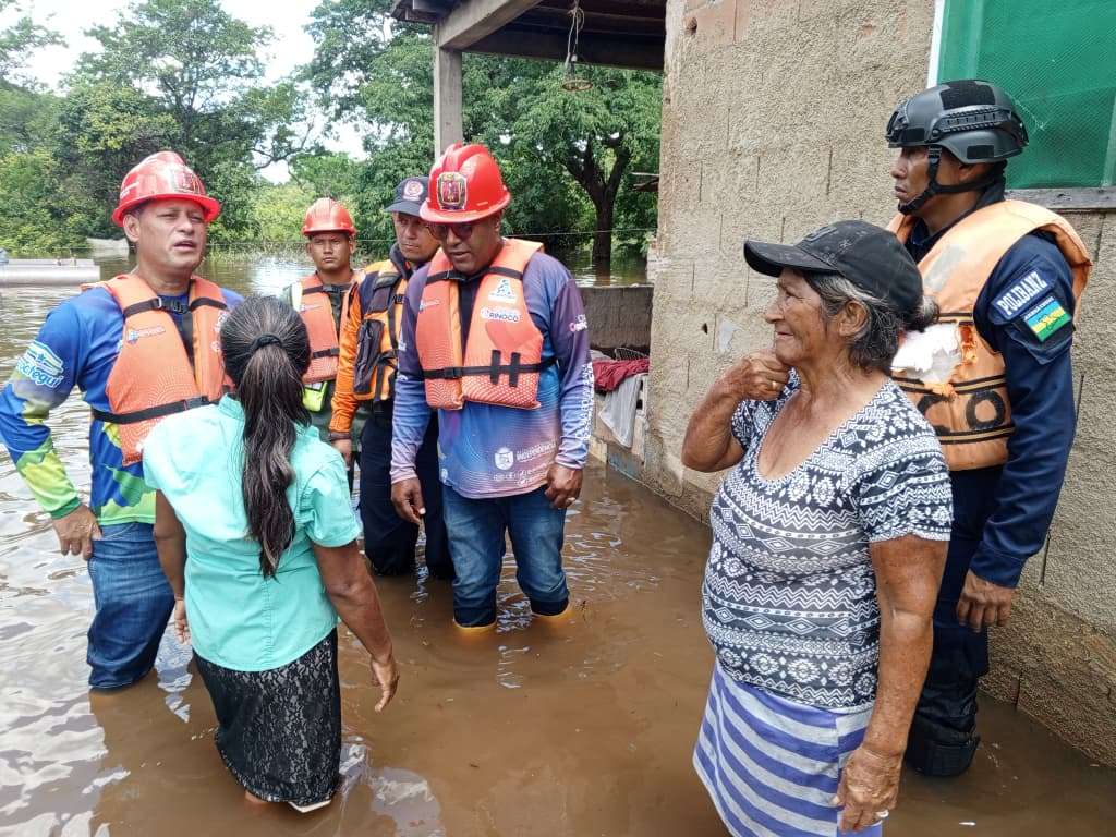 Van 422 familias afectadas en Anzoátegui por crecida del Orinoco