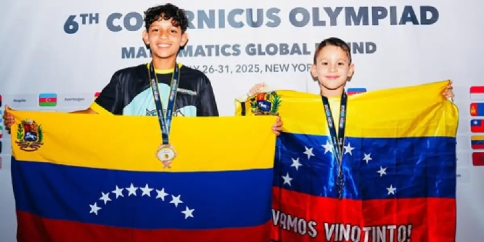 Niños venezolanos ganaron medallas en olimpiada de matemáticas en Nueva York