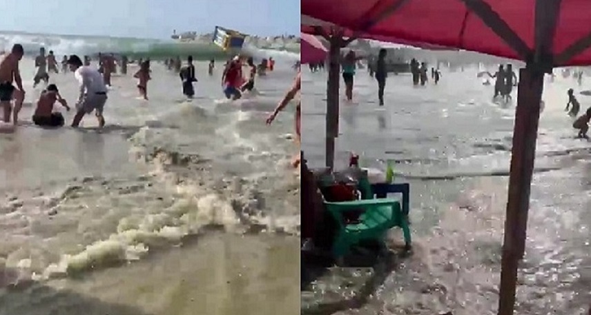 Autoridades evacuaron a los bañistas