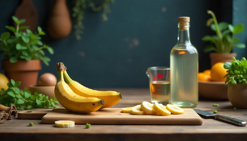 Para qué sirve licuar cáscara de banana y vinagre
