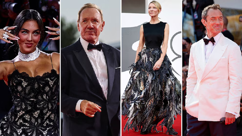 Las celebridades deslumbraron en la alfombra roja de la quinta jornada del Festival de Cine de Venecia