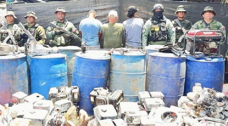 Detenidos 3 sujetos por operar campamento de minería ilegal en Amazonas