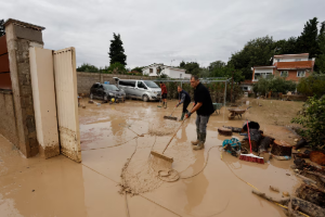 la borrasca descarga 200 litros por metro cuadrado en torno al delta del Ebro