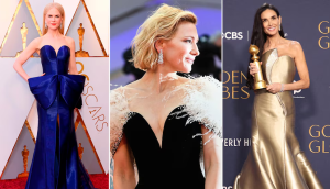 ¡Inolvidable! 10 looks icónicos de Giorgio Armani en la alfombra roja, de Demi Moore a Cate Blanchet