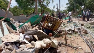 Vecina afectada por explosión en Maracaibo