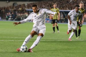 Real Madrid golea al Kairat Almaty en disputa de la Champions League, Mbappé con tripleta de goles