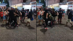 Mujer desarmó a policía durante trifulca en Petare tras robo en farmacia