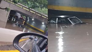 Las fuertes lluvias de este sábado causaron estragos en Caracas