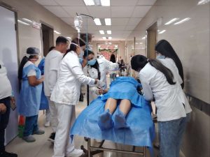 Atienden presunta intoxicación de 38 personas en Trujillo