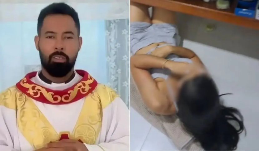 Grabaron a un sacerdote con la prometida de un feligrés dentro de la casa parroquial