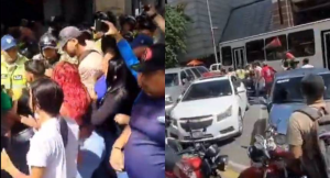 Buhoneros se enfrentaron a policías en el bulevar de Sabana Grande tras orden de desalojo