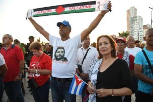 Cubanos se concentraron para exigir fin del genocidio en Palestina