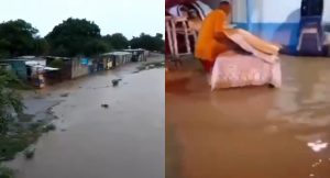 Lluvias dejaron inundaciones y daños materiales, se desbordaron dos ríos