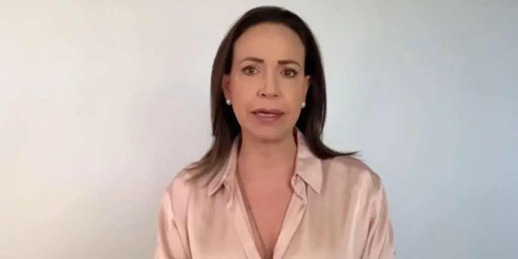 María Corina Machado pide a la comunidad internacional bloquear los flujos que sostienen al gobierno de Maduro