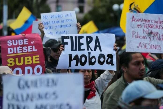Noboa profundiza crisis en Ecuador al cerrar posibilidad de diálogo