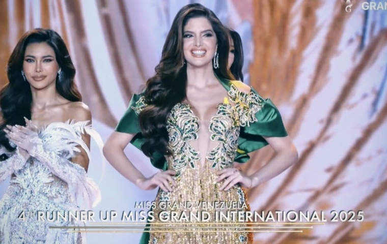 Nariman Batthika deja huella en Tailandia al obtener el cuarto lugar en el Miss Grand Internacional 2025