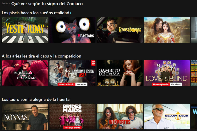 Soy aries y no vería la mayoría de lo que me recomienda Netflix según mi signo de zodiaco ni con un palo