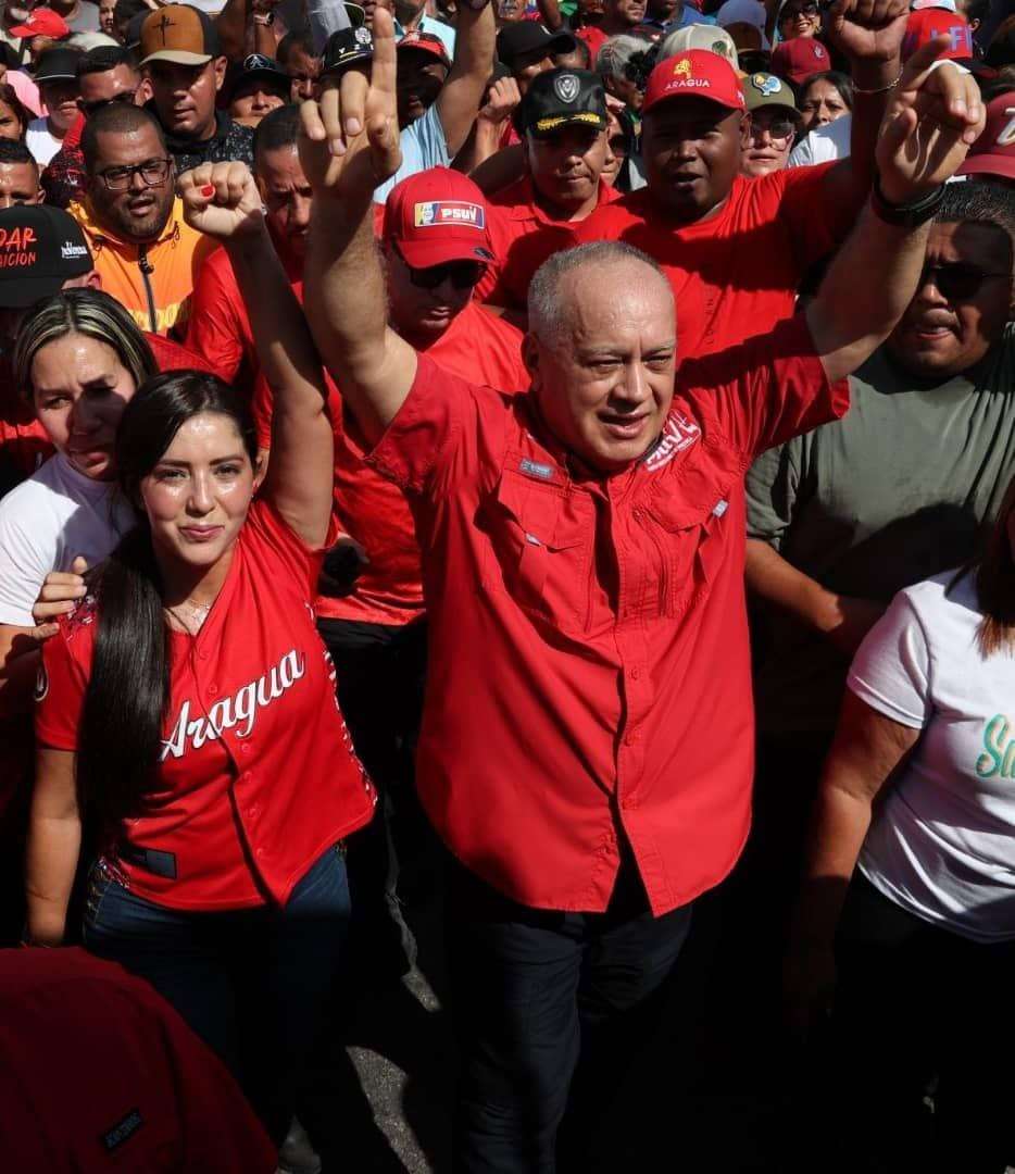 Cabello en Aragua: el liderazgo en la Revolución lo tiene el pueblo
