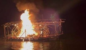 Destruyen dos balsas utilizadas para la minería ilegal en Bolívar