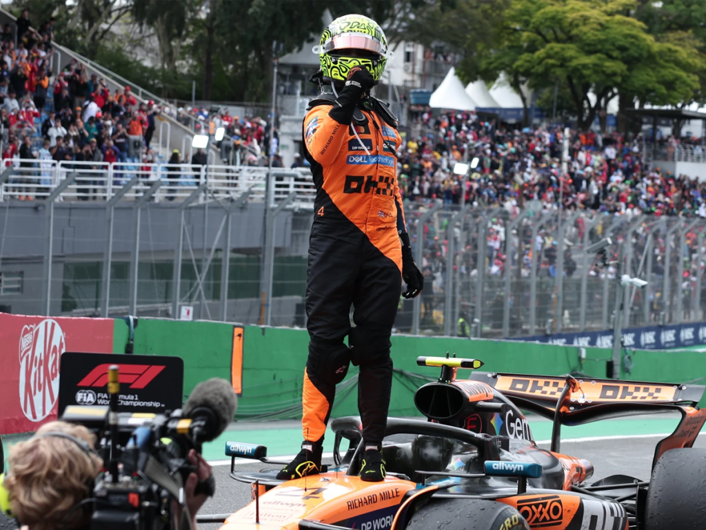 Norris sigue acercándose al título al ganar en Brasil