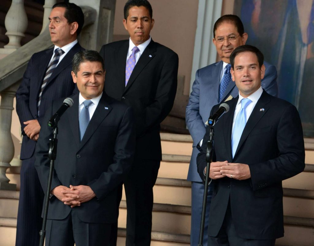Presidente narco hondureño compró favores de Marco Rubio