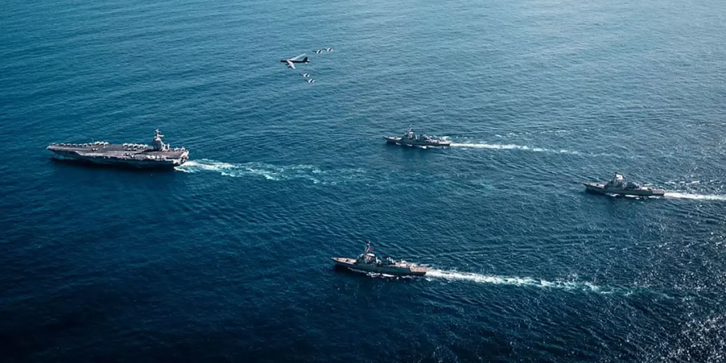 EEUU difunde las primeras imágenes del USS Gerald R. Ford en la región