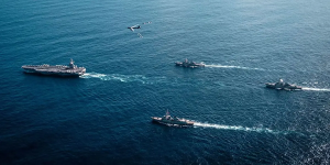 EEUU difunde las primeras imágenes del USS Gerald R. Ford en la región