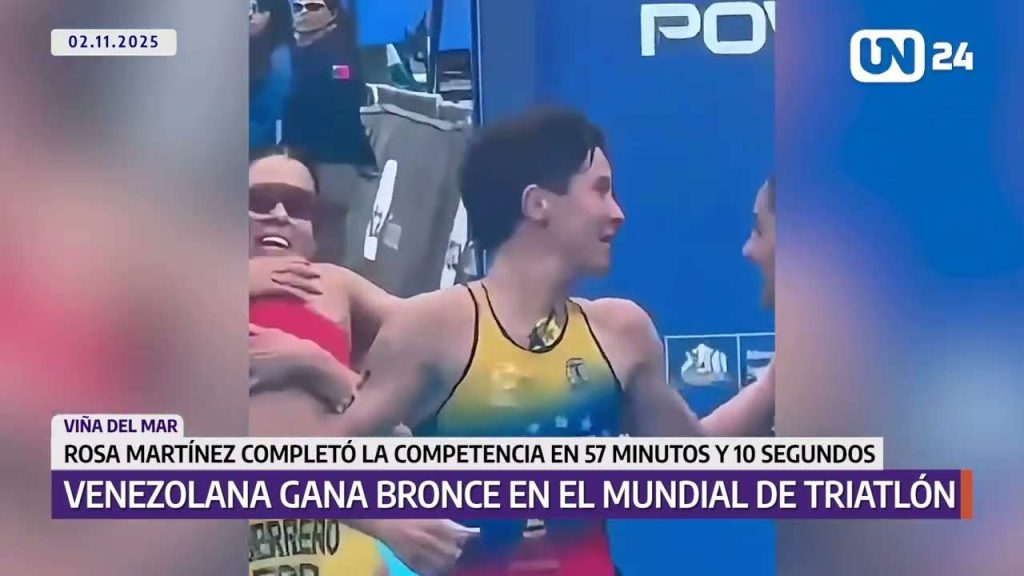 Venezolana gana bronce en la Copa Mundial de Triatlón