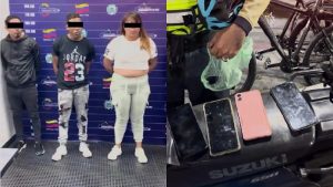 Desarticulan banda que robaba celulares en unidades de transporte público de Chacao