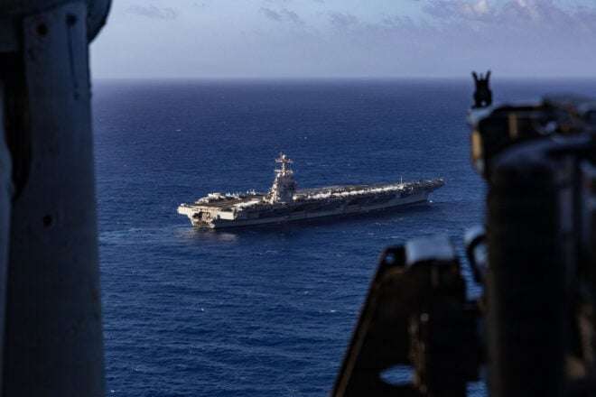 Estados Unidos aumenta su amenaza en el Caribe con el portaviones Gerald R. Ford y su grupo de ataque