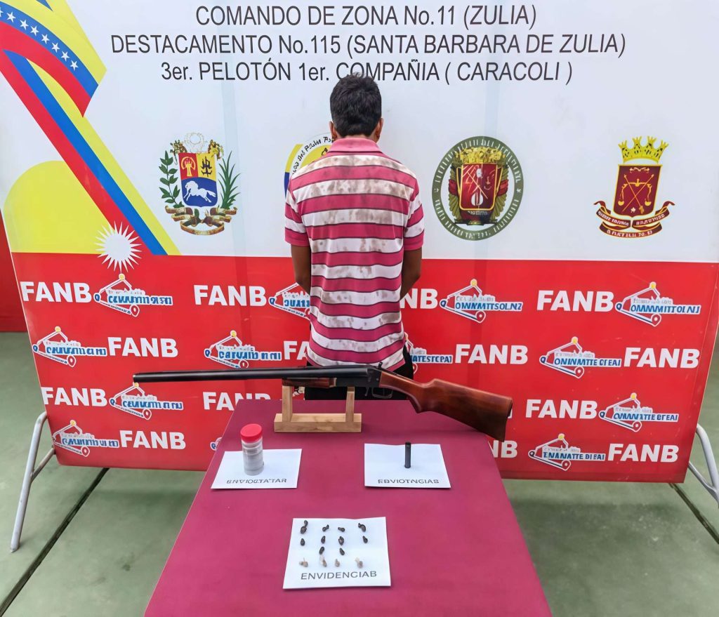 Agarraron a cinco con armas de fuego y municiones