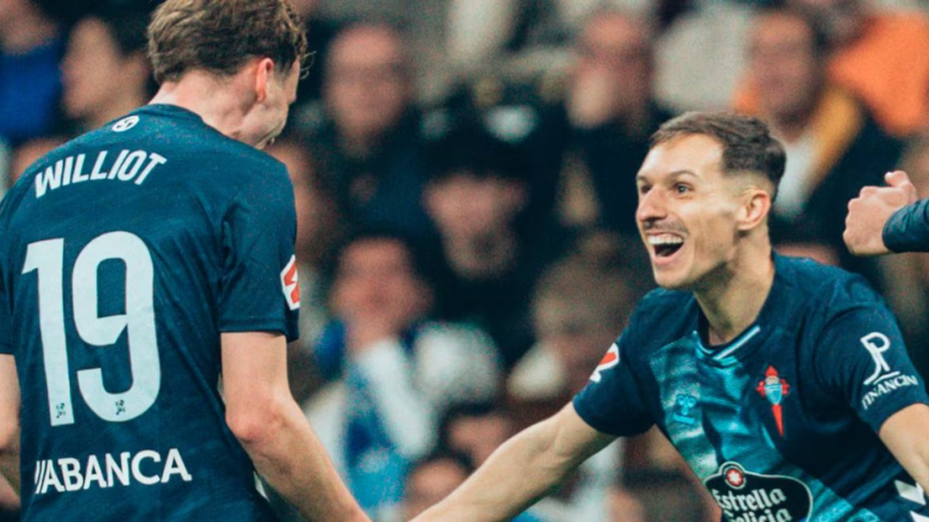 Celta de Vigo derrotó 2-0 al Real Madrid y el Barcelona se aleja con cuatro puntos en el liderato