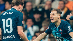 Celta de Vigo derrotó 2-0 al Real Madrid y el Barcelona se aleja con cuatro puntos en el liderato