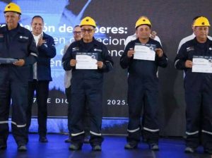 Certificaron a operadores de dragado hidráulico