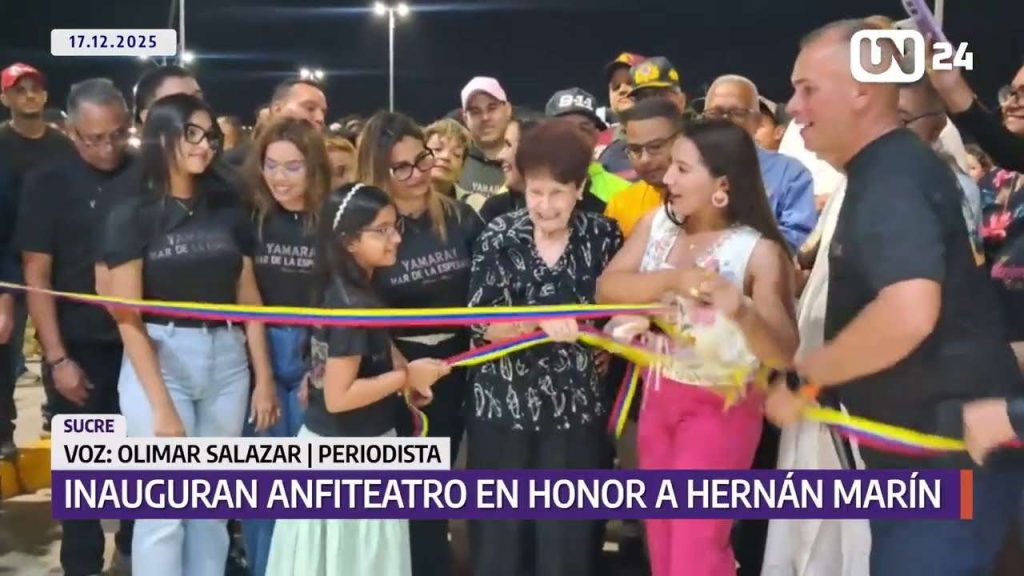 Inauguran anfiteatro en honor a Hernán Marín en Cumaná